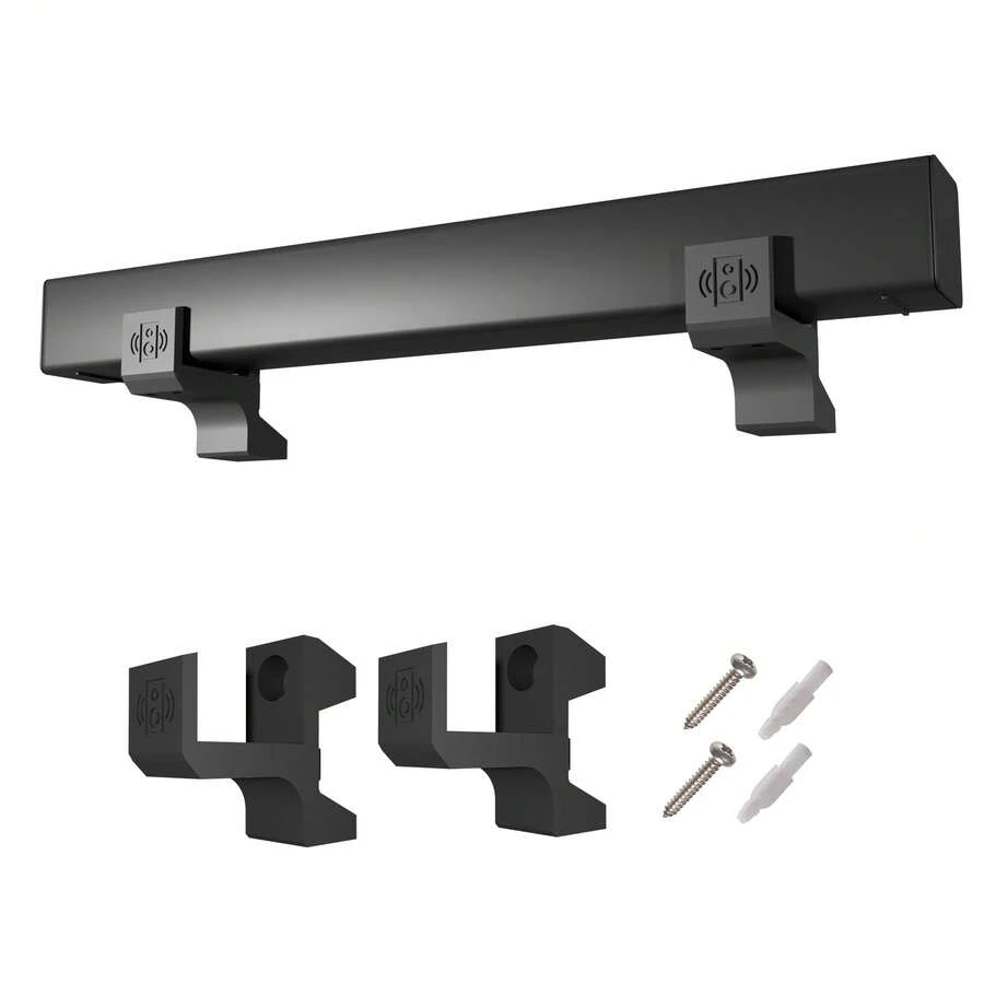 Base Soporte Para Barra De Sonido Ajustable De Pared Bocina Entre 6 y 10 Centímetros de Ancho - Negro - Ver 1