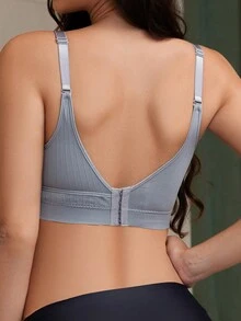 3 件套孕妇无缝无钢圈哺乳胸罩，前开式 - 彩色 - 查看 3