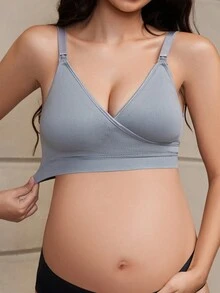 3 件套孕妇无缝无钢圈哺乳胸罩，前开式 - 彩色 - 查看 7