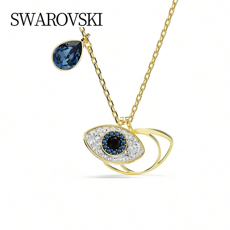 Swarovski SYMBOLICA:PEND BLU/GOS 5692178 女士邪恶之眼金吊坠项链，优雅珠宝，适合日常佩戴，完美礼品 - 彩色 - 查看 1