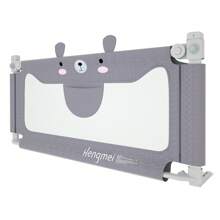 Froadp Fall Protection Bed Rail Baby Bed Rail With Adjustable Height Child Bed Rail For Toddler Beds, Parent Beds & All Mattresses Solid Wood Beds - Grey - View 2