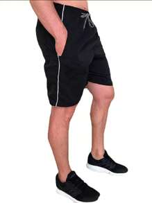 Kit 3 Bermuda Masculina Tactel 3 Bolsos Short Calção Futebol Academia Corrida Treino Musculação - Multicolorido - Visão 2