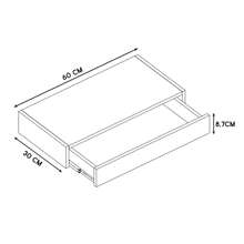 带抽屉和餐柜的梳妆台，MDF 材质，抽屉柜类型，60 厘米，现代装饰，卧室装饰家居装饰秋季装饰卧室装饰 - 白色 - 查看 5