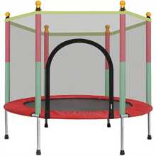 5 FT Trampoline With Net Cover And Accessories Free Space Hopper For Indoor And Outdoor Use Red - Red - View 1