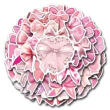 55 Adesivos de Laços, Adesivos Monogramados com Estética Vintage, Adesivos de Vinil Impermeáveis com Laços Rosa, para Garrafas de Água, Laptops, Celulares, Diários, Presentes para Crianças, Meninas e Mulheres, Materiais Escolares, Adesivos Divertidos para Laptop, Kindle e Celular. - Multicolorido - Ver 4