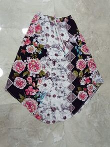 ASYMMETRICAL TOUCAN MIDI SKIRT - 黑色 - 查看 2