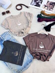 100% Cotton Women's T-Shirt - Burgundy - View 4