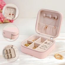 Halloween Theme Customized Women's Jewelry Storage Box With Personalized Name, Fashionable And Personalized Leather Jewelry Storage Box,Exquisite And Memorable Holiday Gift For Mom On Mother's Day, Best Friends, And Anniversaries. - Multicolor - View 5