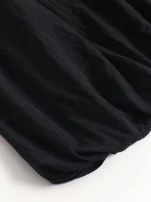 Women's Bubble Skirt Elastic Waist With Pockets Solid A-Line Long Skirts