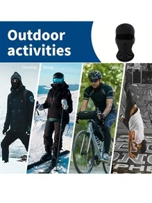 1/2 Pieces Unisex Cross Pattern Multifunctional Graffiti Punk Mask, Balaclava, Full Face Mask Suitable For Cycling, Skiing, Hiking, Fishing And Outdoor Sports, Windproof , Best Christmas Gift - Multicolor - View 9