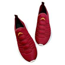 Easy-On Half-Shoe Sneakers For Adults, Sports, Lightweight, Non-Slip, Soft, Comfortable Sole - Màu Đỏ Sâu - Xem 6