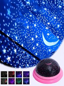 1 件 LED 星空 UFO 夜灯、睡眠投影仪灯、7 色氛围灯投影仪，适用于家居装饰、客厅、节日装饰、墙壁装饰、露营、生日派对 - 彩色 - 查看 7