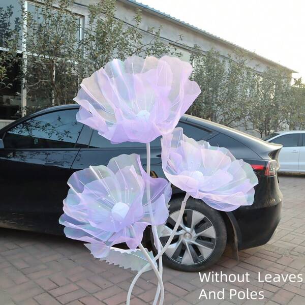 1 Peça Flor Artificial de Seda de 50cm para Decoração de Casamento, Festa, Feriado, Exibição, Presente de Noiva, Casamento, Despedida de Solteira, Dia dos Namorados, Presente
