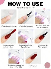 YOKEFELLOW 10ml裸色UV凝胶指甲油套装（6色），半永久凝胶美甲，可卸LED美甲工具，适合法式美甲和美甲沙龙礼品 - 彩色 - 查看 10