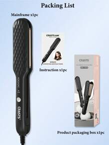 CRASTS Fast Heating Hair Straightener,Hair Iron,Quick Temperature Adjustment,Titanium Hard Plate,Home&Salon Use,Hair Care Gift - EU C Type Plug(220-240V) - View 11