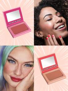 Misslyn Set 2pcs Treat Me Sweet Powder Blush. Treat Me Sweet Powder Blush, dengan tekstur bedak yang lembut, tersedia dalam hasil akhir matte atau pearl, mencerahkan warna kulit, dilengkapi dengan cermin terintegrasi, menciptakan kilau matte alami, dan warna tahan lama. - 16 KAMU MEMBUAT AKU TERMERAH!+38 AYO MENARI MANGO TANGO! - View 3