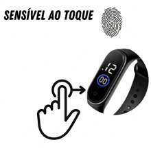 Conjunto Relógio Digital Led Masculino + Óculos De Sol Infantil Menino