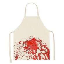 1 chiếc tạp dề vải lanh họa tiết Halloween Giáng sinh "Giáng sinh vui vẻ" cho tiệm làm tóc tại nhà dành cho bé gái tuổi teen, dùng để nấu ăn tại nhà, mặc trong bếp và dành cho những người đam mê nấu ăn - Nhiều màu - Xem 9