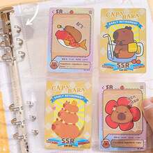 Capybara Cute Water Rat Small Card Collection Album, Cartoon Grid Instant Photo Album Postcard Card Album - Multicolor - View 3