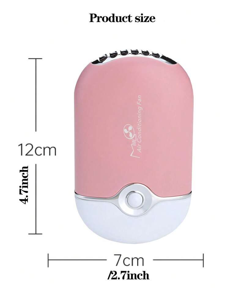 1 st USB-uppladdningsbar bärbar miniögonfransfläkt, bladlös handhållen ögonfransfön, mini handhållen fläkt med luftkonditionering, lämplig för ögonfransförlängning/nagelkonst, snabbtorkande gel/självhäftande nagel- och ögonfransförlängningskit, för inomhus-/utomhusresor/hemma/kontor (rosa) - Rosa - Visa 5