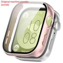 1pc PC + Tempered Glass Protective Case Compatible With Huawei Watch Fit 3