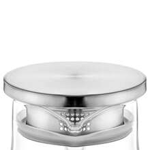 Jarra Twinkle de Vidro Borossilicato Canelado com Tampa em Aço Inox 1,5L - Fracalanza - Multicolorido - Visão 2