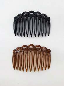 Vintage Plastic Woven Hair Comb, Multi-Functional Hollow Hair Accessories