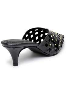 Women's Slingback Mule Clogs Launched By Flor Da Pele! - 黑色 - 查看 3