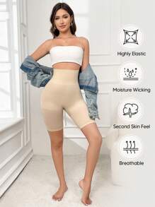 Women's Slim Fit Shaping Shorts, Tummy Control, Butt Lifting, Semi-Sheer