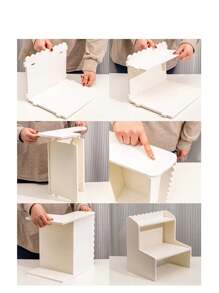 1 件白色木塑复合收纳架，适用于卧室、客厅、办公室、宿舍桌面收纳架，可存放化妆品、小雕像、书籍、钢笔、日历、口红、面膜等。 - 白色 - 查看 10