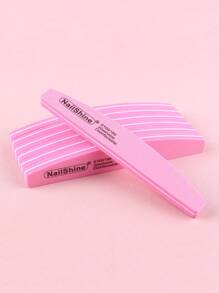 5pcs Double-Sided Nail Files With Flexible Foam Blocks And Half-Moon Shaped Buffing Blocks Manicure Tool Set - Multicolor - View 13
