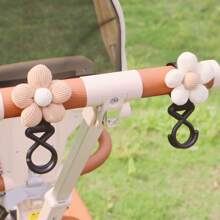 1pc Universal Baby Stroller Accessories, Flower Decor Storage Hook Organizer