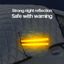 Car Windshield Snow Cover Protection For Snow, Ice, UV, Frost Wiper & Mirror Protector, Windproof Sunshade Cover For Cars, Compact SUV Sunshade Cover For Cars Windshield