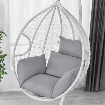 Thick Swing Chair Cushion, Soft Hammock Seat Pad, Breathable Hanging Egg Chair Pillow, Indoor/Outdoor Cozy Lounger Pad, Removable & Washable