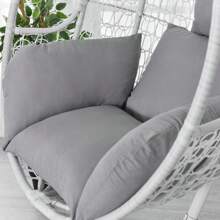 Thick Swing Chair Cushion, Soft Hammock Seat Pad, Breathable Hanging Egg Chair Pillow, Indoor/Outdoor Cozy Lounger Pad, Removable & Washable - Grey - View 8