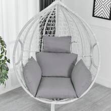 Thick Swing Chair Cushion, Soft Hammock Seat Pad, Breathable Hanging Egg Chair Pillow, Indoor/Outdoor Cozy Lounger Pad, Removable & Washable - Grey - View 6