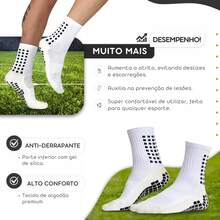 Kit 02 Pairs Of Non-Slip Football Socks, Proscks Type - Đen và trắng - Xem 2