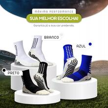 Kit 02 Pairs Of Non-Slip Football Socks, Proscks Type - Đen và trắng - Xem 5