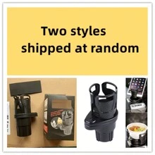 Car Cup Holder Expander For Car Adapter Adjustable Multifunctional Dual Cup Holder With Phone Holder Aromatherapy Organizer - Black - View 11