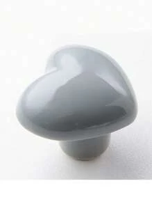 1pc Ceramic Heart Shaped Cabinet Handle, Cute Cartoon Design Drawer Pull For Kids Wardrobe - Multicolor - View 17