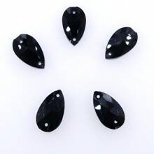 Slim Water Drop Shape Glass Multi Colors Shape Shiny Handmade Sewing Crystal Hand Sewn Rhinestone  Decoration Beads Flat Back With Holes Gems DIY Accessories Sew On Stones Strass For Decorating Clothes, Dress, Bags, Shoes, Brooches, Earrings, Handicrafts - Multicolor - View 38