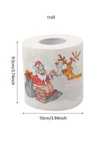 1 cuộn giấy vệ sinh in hình ông già Noel vui vẻ vào dịp Giáng sinh - Giấy ăn trang trí phòng tắm - Quà tặng mới lạ cho ngày lễ Giáng sinh - Vật trang trí theo mùa cho nhà cửa vào dịp Giáng sinh và năm mới, Nhà bếp, Phòng tắm, Nhà cửa, Nhà cung cấp đồ gia dụng - Nhiều màu - Xem 9