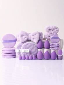 60件套化妆刷套装，包含30支化妆刷和5个化妆海绵，适用于液体化妆品。产品名称：化妆刷套装、化妆刷套装、化妆刷套装、完整化妆套装、化妆刷套装、完整化妆套装、刷子套装、化妆刷套装、化妆礼品套装、套装、赠品、专业化妆刷、完整化妆套装。 - 彩色 - 查看 14