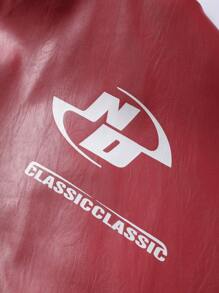 美式 PU 皮夹克外套，适合男友风格男士，宽松飞行员机车夹克，春秋嘻哈街头服饰