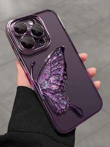[MELODY SKY] Ốp lưng điện thoại iPhone 15 thiết kế hình cánh bướm dành cho nữ, Ốp lưng thời trang cho iPhone 15 Promax, Ốp lưng bảo vệ cao cấp cho iPhone 15 Pro, Ốp lưng sạc không dây cho iPhone 14 Promax sang trọng, Ốp lưng bảo vệ toàn diện cho iPhone 14 Pro, Ốp lưng sáng tạo cho iPhone 14, Ốp lưng iPhone 16/16 Pro/16 Promax dành cho nam, Ốp lưng iPhone 17/17 Pro/17 Promax - Màu tím - Xem 2