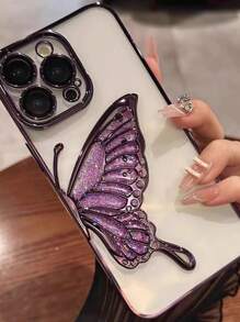 [MELODY SKY] Ốp lưng điện thoại iPhone 15 thiết kế hình cánh bướm dành cho nữ, Ốp lưng thời trang cho iPhone 15 Promax, Ốp lưng bảo vệ cao cấp cho iPhone 15 Pro, Ốp lưng sạc không dây cho iPhone 14 Promax sang trọng, Ốp lưng bảo vệ toàn diện cho iPhone 14 Pro, Ốp lưng sáng tạo cho iPhone 14, Ốp lưng iPhone 16/16 Pro/16 Promax dành cho nam, Ốp lưng iPhone 17/17 Pro/17 Promax - Màu tím - Xem 3