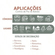 WHITE TULIP LACE COUNTER SINK CURTAIN 0.80 LENGTH X 1.50 WIDTH - White - View 10