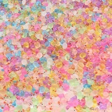 50 件夜光迷你树脂鸭子夜光鸭子玩偶适用于玩具屋水族馆装饰盆栽景观微型童话花园景观捉迷藏恶作剧玩具 (颜色随机) - 多色 - 查看 11