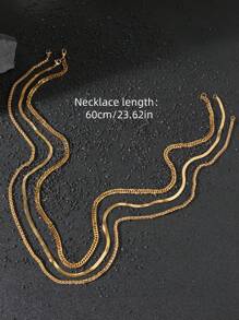 3 件男士不锈钢黑色项链哥特风格简约个性化万圣节珠宝适合日常佩戴 DIY 节日礼物