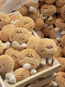 1 件可爱土豆/西兰花吊坠，可用作钥匙扣或包包挂件，适合作为送给家人、朋友、同学的纪念礼物 - 彩色 - 查看 1